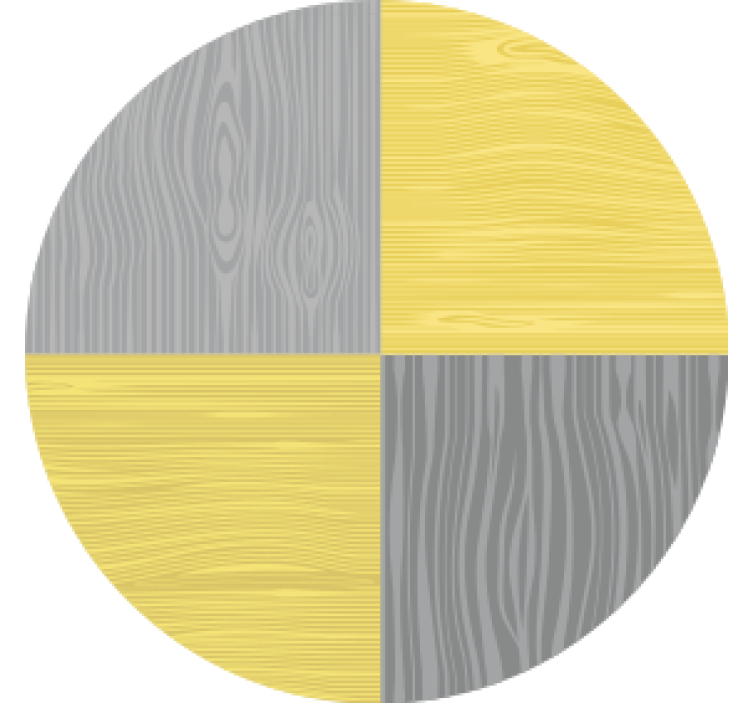 Underlag med sirkulært mønster av treverk - Tenstickers