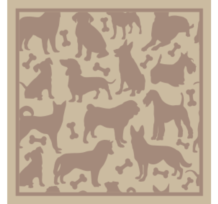 Moderne underlag lekne hundeformer - Tenstickers