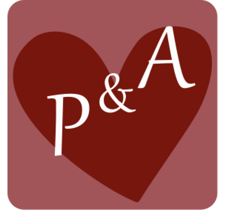 Underlag bryllup med personlig hjertemotiv - Tenstickers