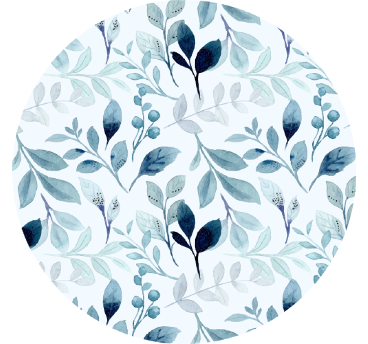 Floral leaf pattern underlag - Tenstickers