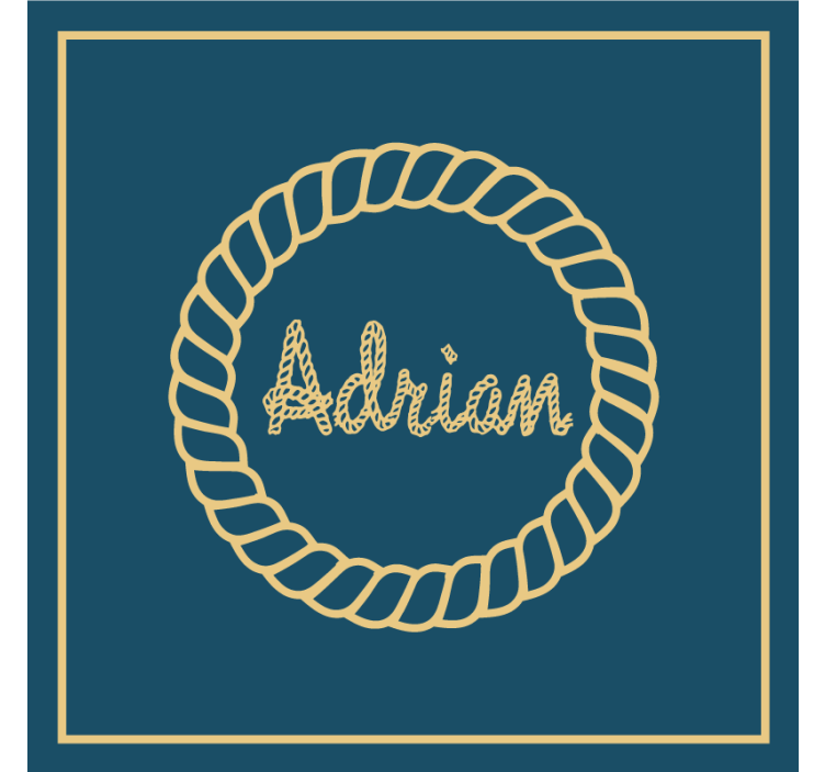 Underlag tilpasset taukrans monogram - Tenstickers