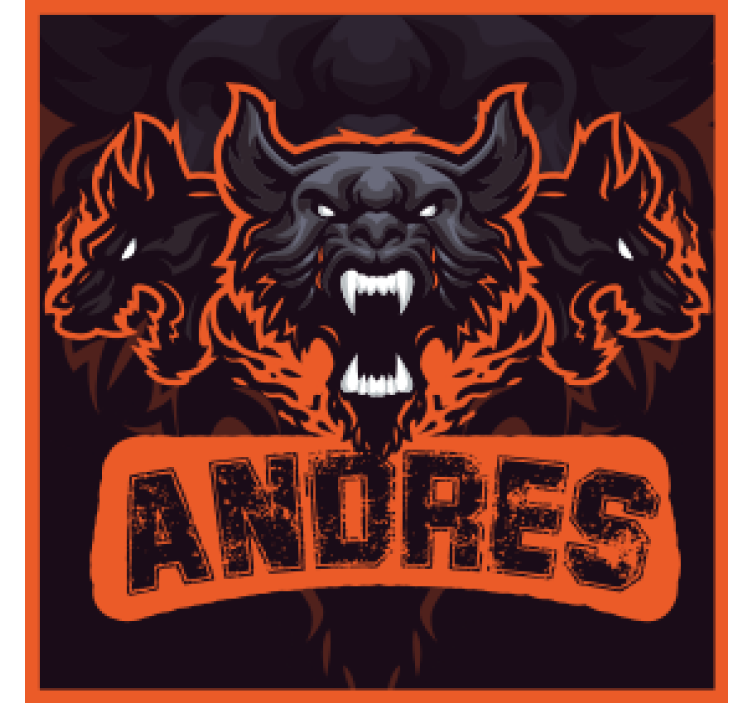 Cerberus personlig underlag tilpasset - Tenstickers