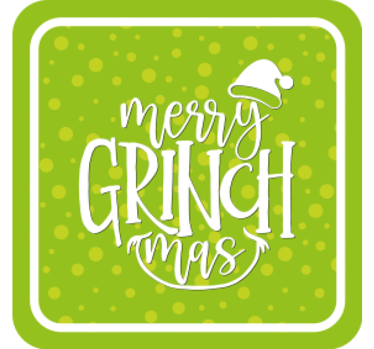 Underlag jul god jul fra grinch - Tenstickers