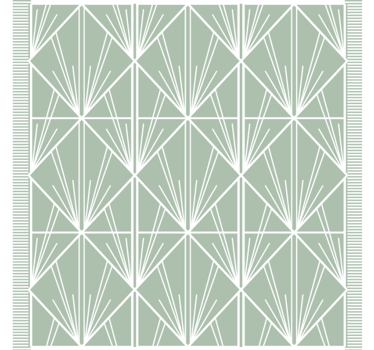 Geometrisk bladmotiv underlag - Tenstickers