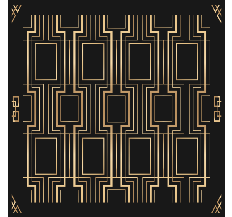 Geometrisk mønsterinspirert underlag - Tenstickers