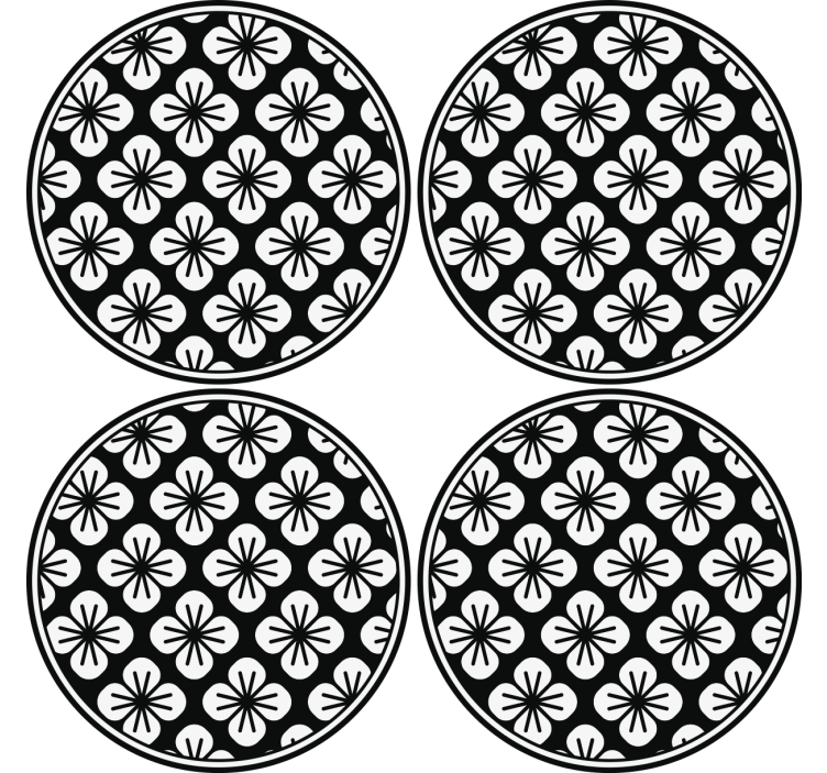 Underlag med botanisk tekstur - Tenstickers