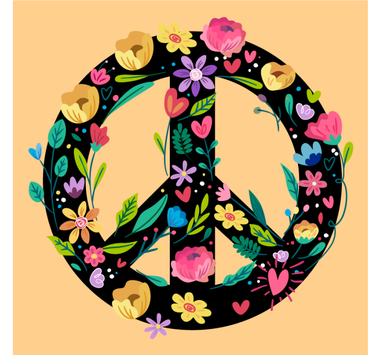 Underlag sagn botanisk ro symbol - Tenstickers