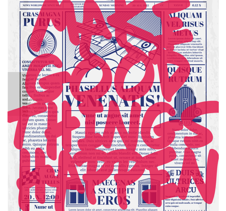 Få gode ting til å skje vintage underlag - Tenstickers