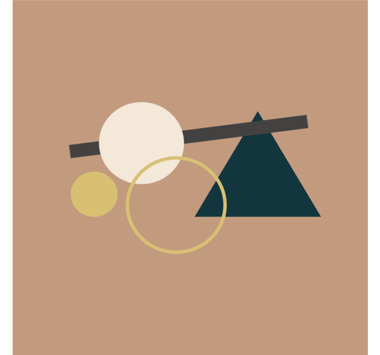 Underlag moderne geometriske former med sirkel - Tenstickers