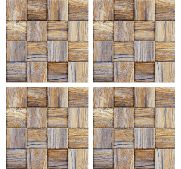 Woven wood pattern underlag - Tenstickers