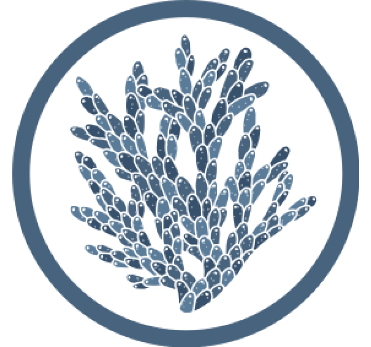 Abstrakt korallmønster underlag - Tenstickers