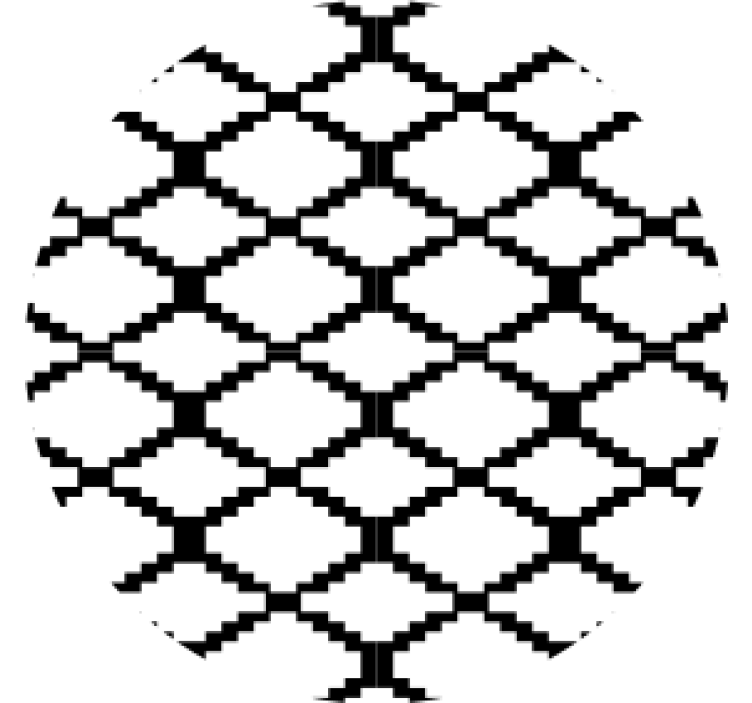 Underlag med geometrisk mønster - Tenstickers