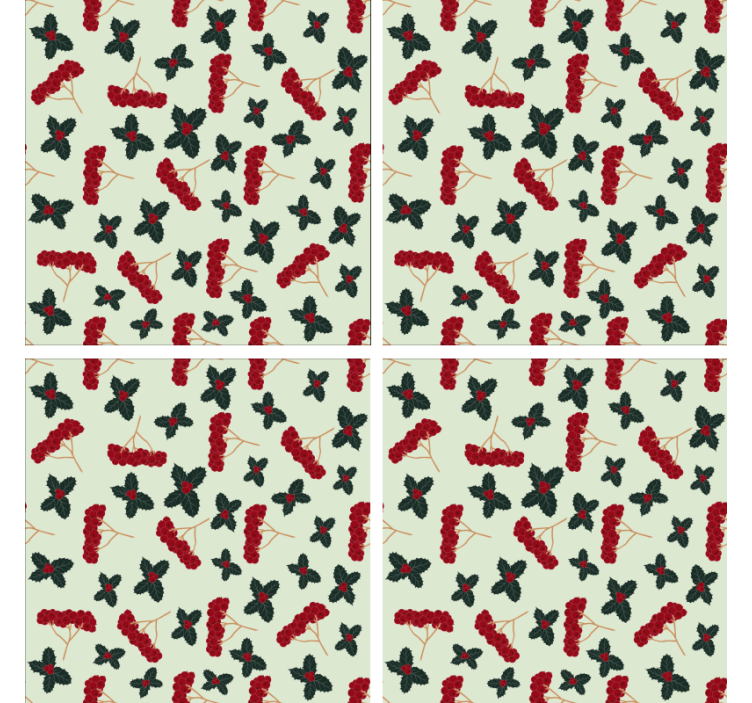 Floral inspirert underlag - Tenstickers