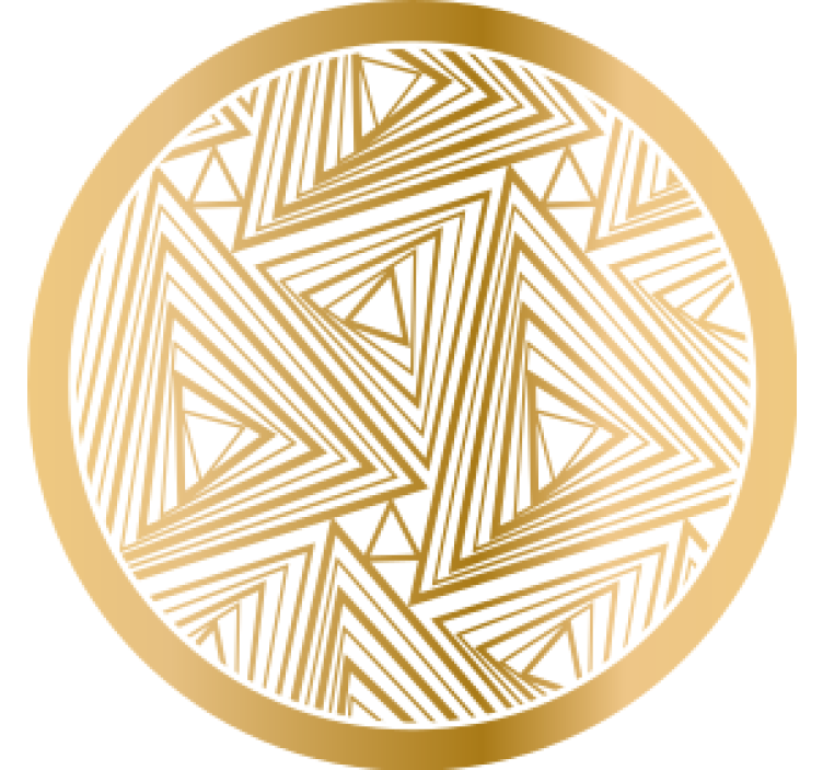 Geometrisk mønster med trekanter underlag - Tenstickers