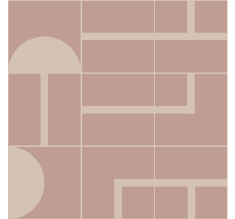 Geometrisk mønstret overflate underlag - Tenstickers