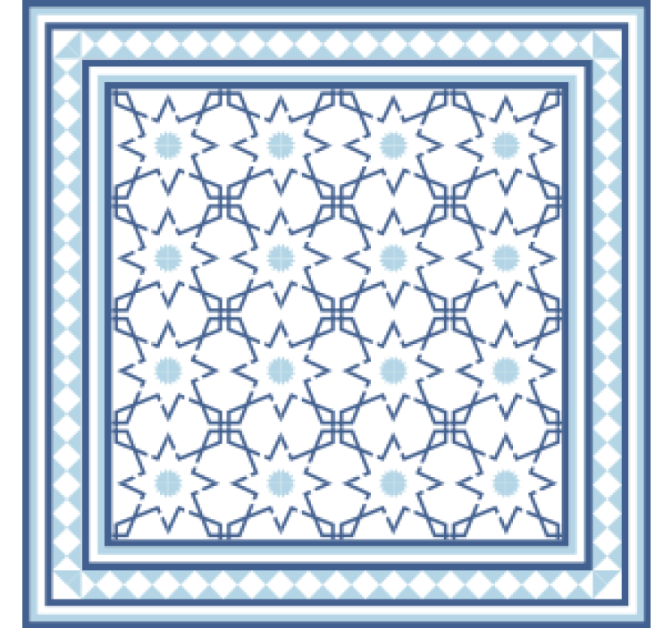 Geometrisk formmotiv underlag - Tenstickers