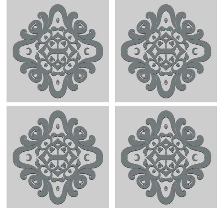 Intrikat mønster underlag - Tenstickers