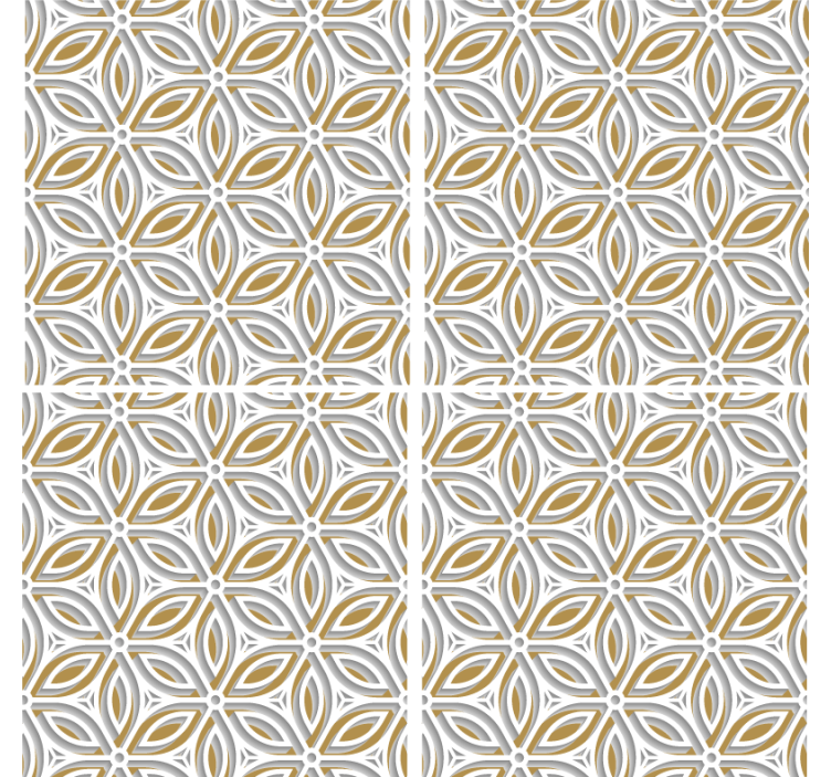 Underlag intrikate blomsterdetaljer - Tenstickers