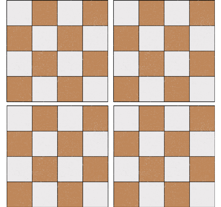 Firkantet teksturert overflate underlag - Tenstickers
