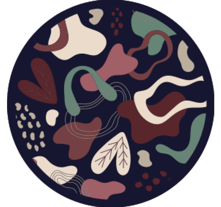 Underlag med organiske former mønster - Tenstickers