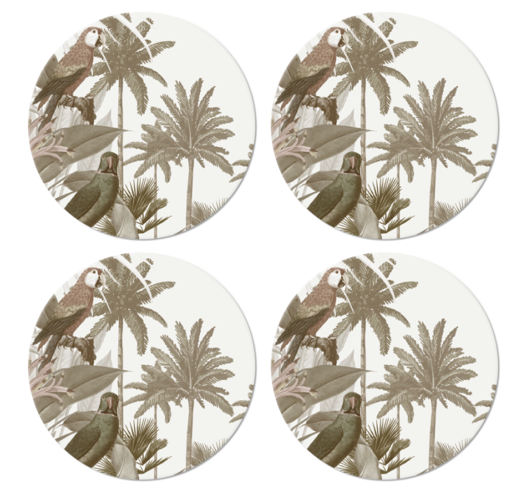 Vintage tropisk fauna vintage underlag - Tenstickers