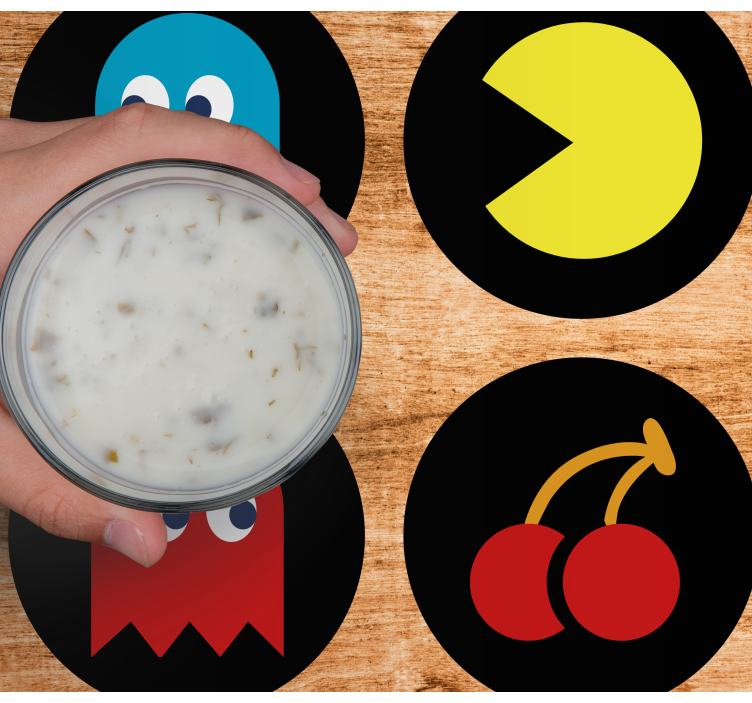 Fargerike retroikoner underlag nerdete - Tenstickers