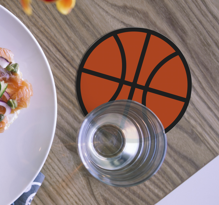 Basketball moderne drikke coaster - Tenstickers