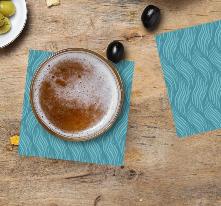 Blå bølger underlag tekstur - Tenstickers