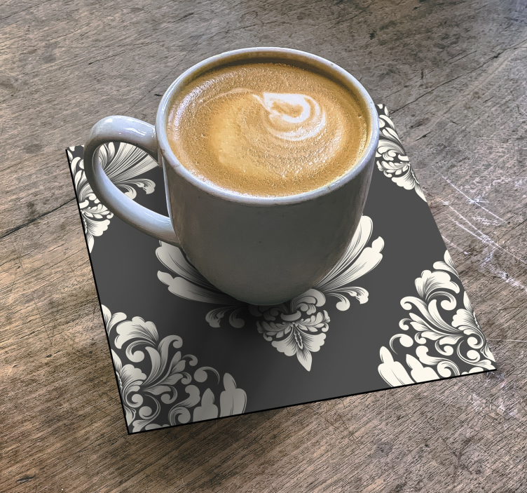Blomsterbukett drink coaster - Tenstickers