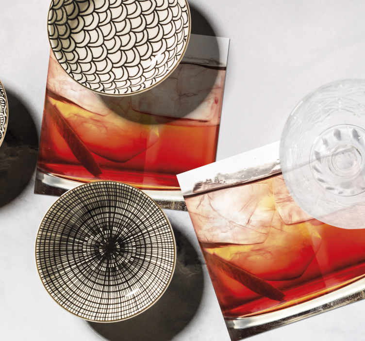 Cocktailmotiv moderne coasters - Tenstickers