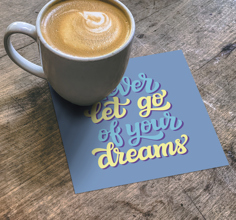 Drømmer motiverende sitat tekstolbrikker - Tenstickers