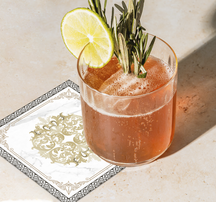 Elegant gyllen barokk underlag - Tenstickers