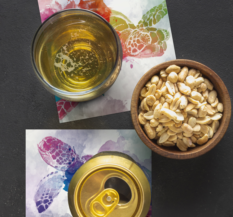 Fargerik skilpadde sprut underlag øl - Tenstickers