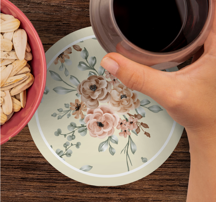 Floral eleganse mønster vintage underlag - Tenstickers