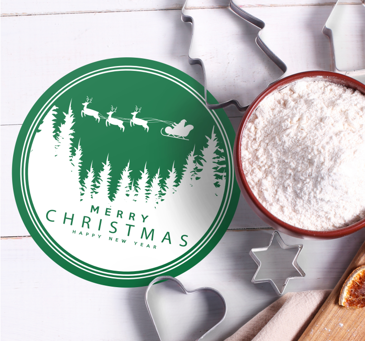 God jul med juleteppe underlag jul - Tenstickers