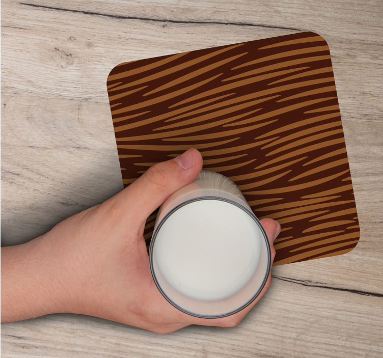 Hårete karakter collagemønster flere glassbrikke - Tenstickers