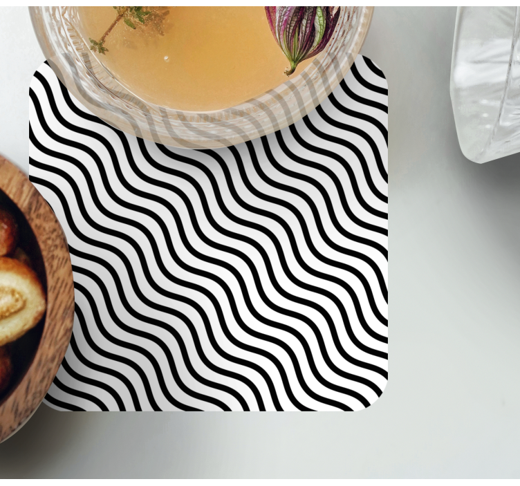 Hvit bakgrunn med svart vektor linjebane - Tenstickers