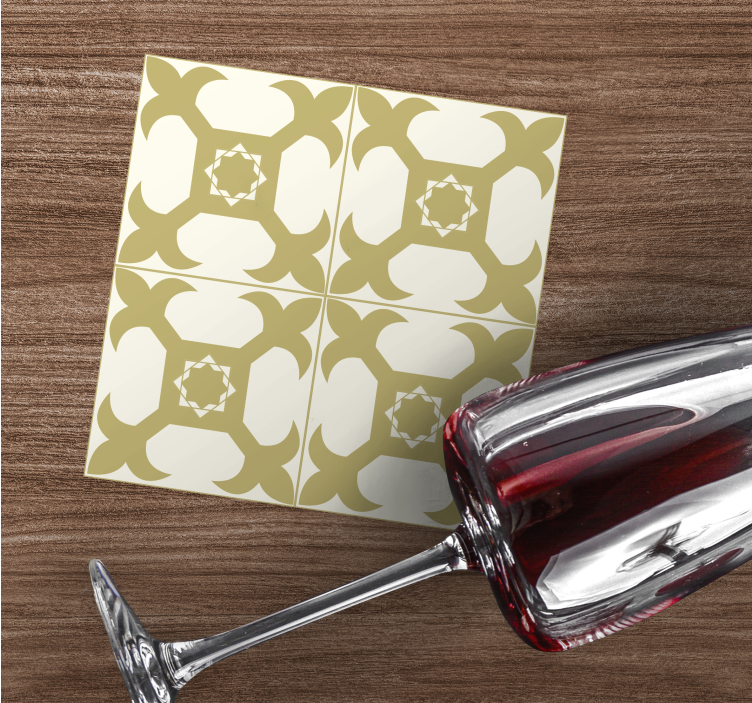 Lyst elegant flismønster underlag fliser - Tenstickers