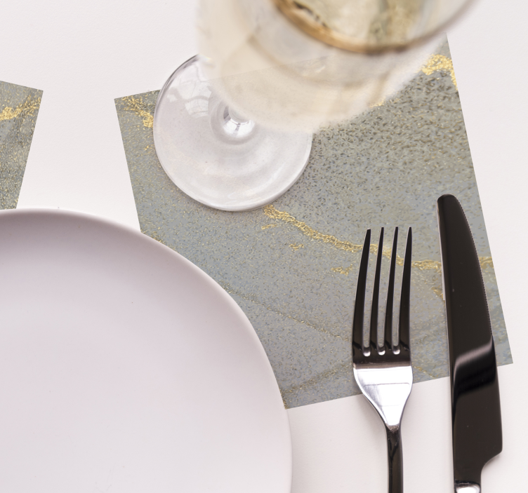 Marmor lys grå mønster moderne coasters - Tenstickers