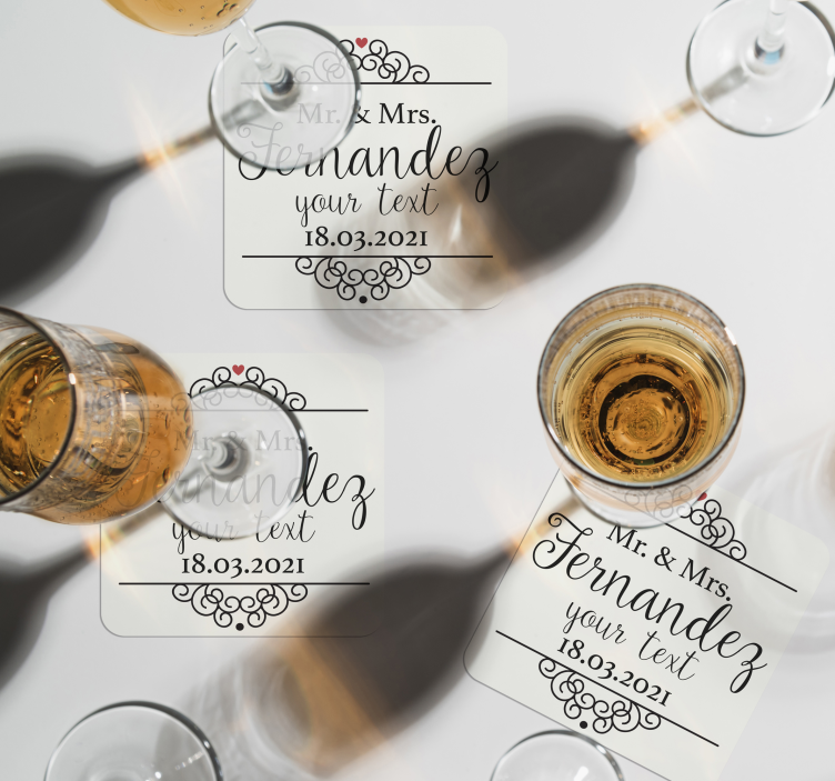 Hr og fru bryllupsbane - Tenstickers