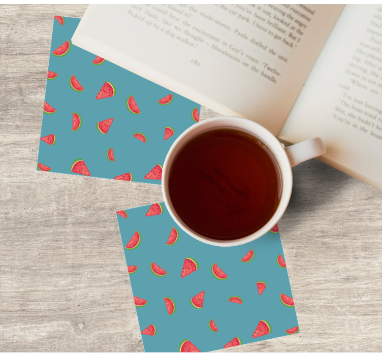 Søte vannmeloner flere glassbrikke - Tenstickers