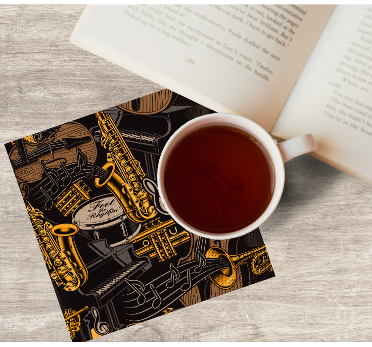 Tegneserie musikk doodles underlag moderne - Tenstickers