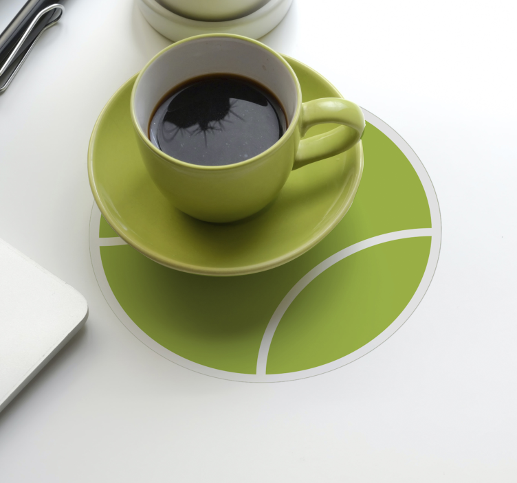 Tegneserie tennis ball coaster - Tenstickers