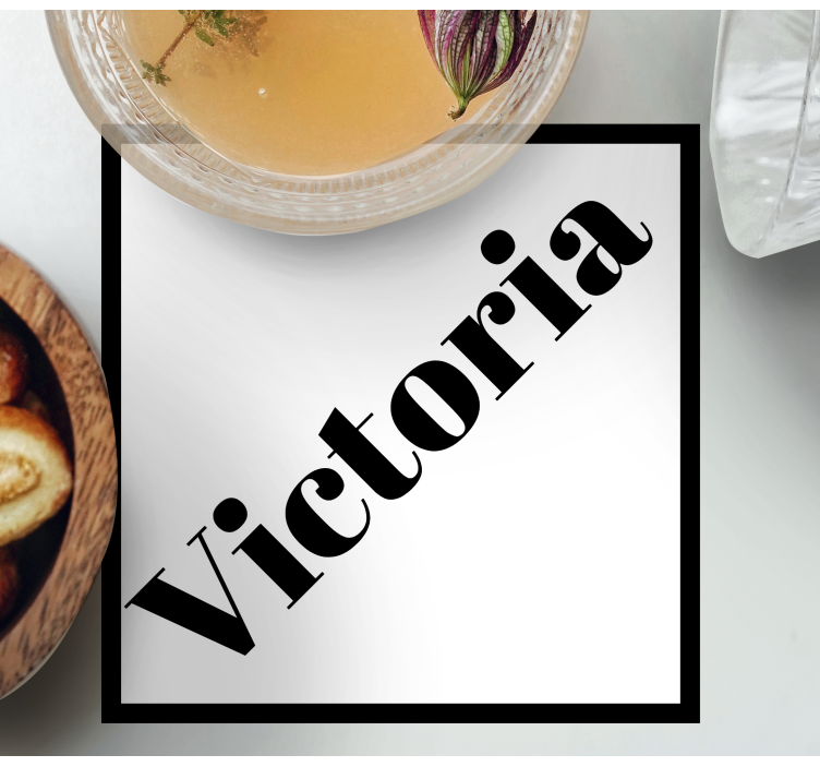 Tilpassede navnebane personaliserte glassbrikke - Tenstickers