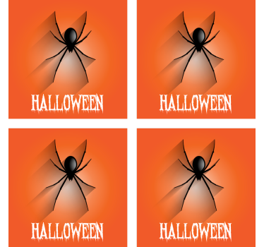 Edderkopp halloween drink coaster - Tenstickers