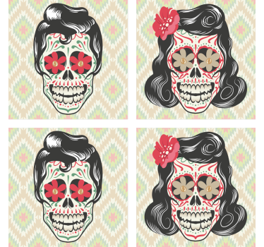 Halloween skalle drikkebane - Tenstickers