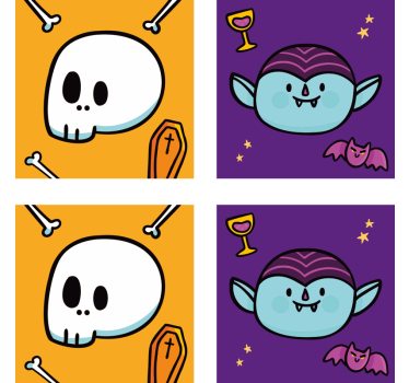 Monstre lykkelig halloween drikke dalbane - Tenstickers