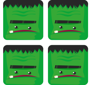 Frankenstein monster geek glassbrikke - Tenstickers