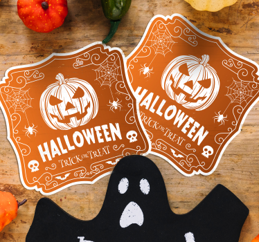 Halloween drink coaster - Tenstickers