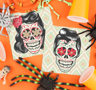 Halloween skalle drikkebane - Tenstickers